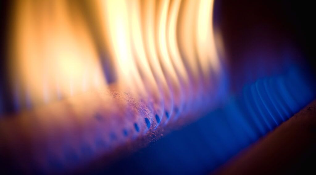 flamme brûleur gaz