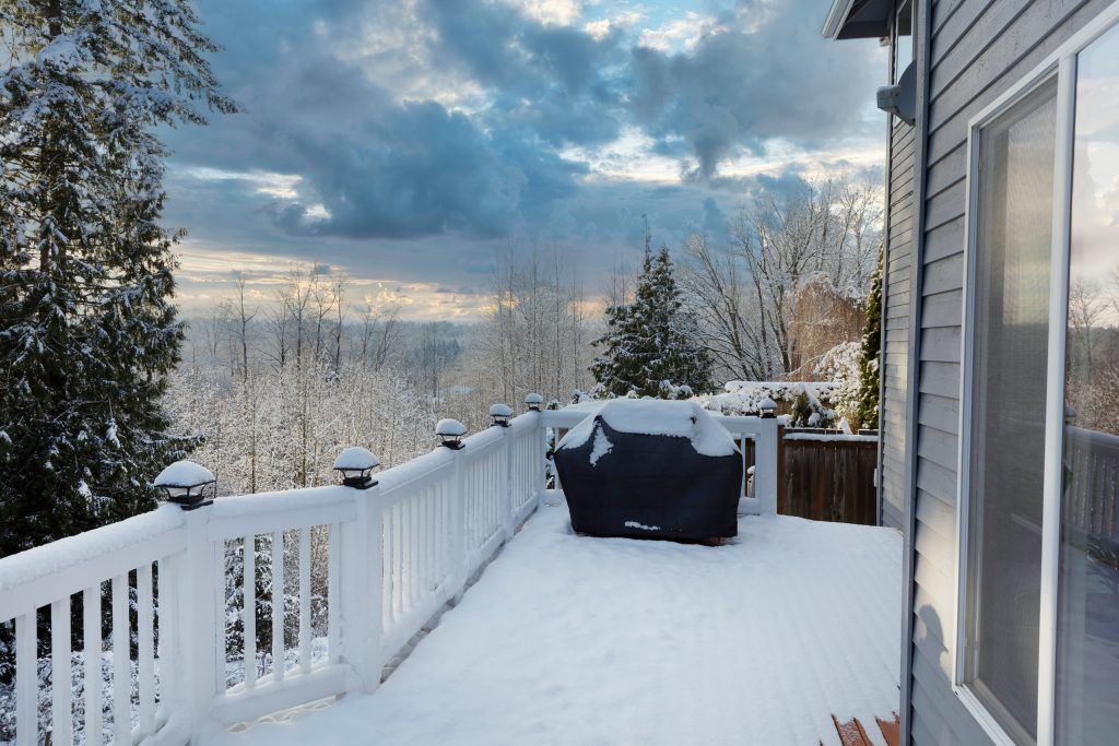 Barbecue sous toile hiver