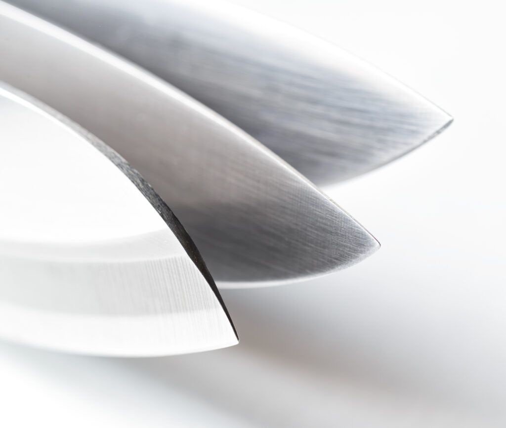Pointes de lames de couteaux