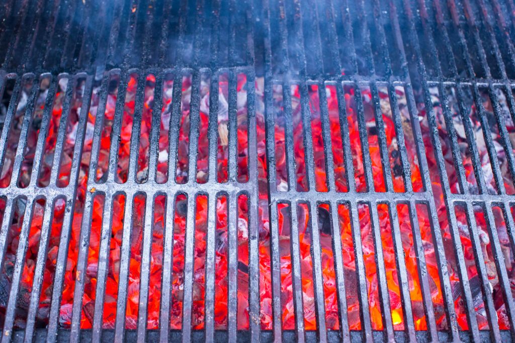 grille en fonte charbon