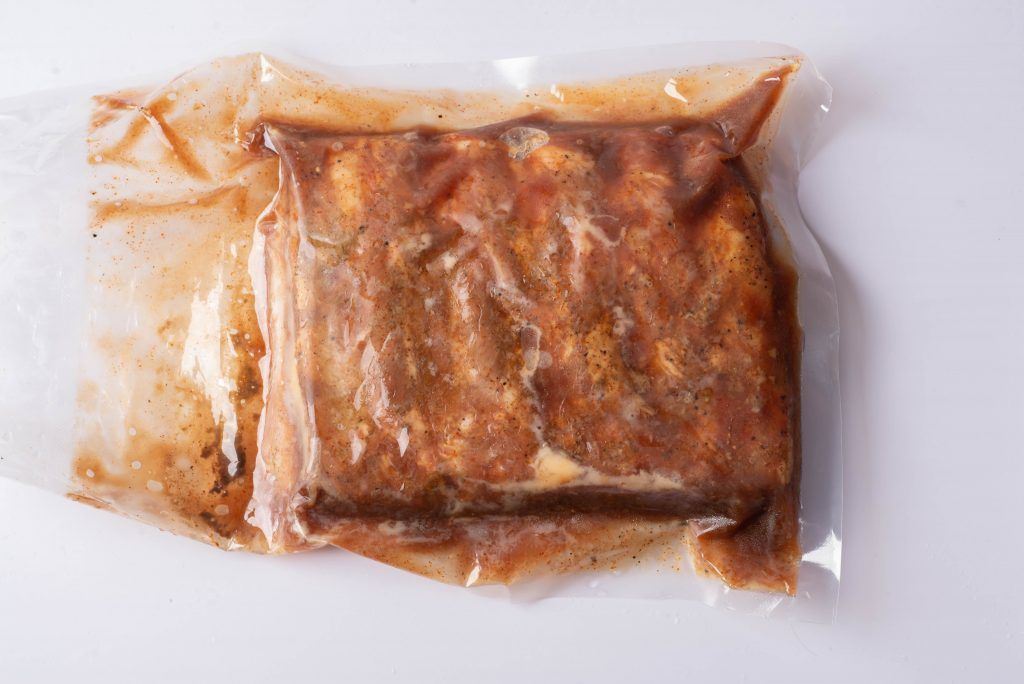 côtes de porc avec marinade cuite