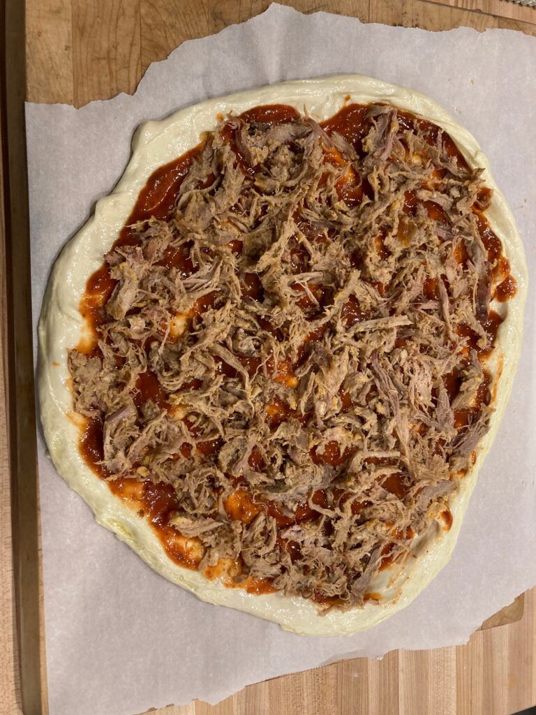 Pizza pulled pork