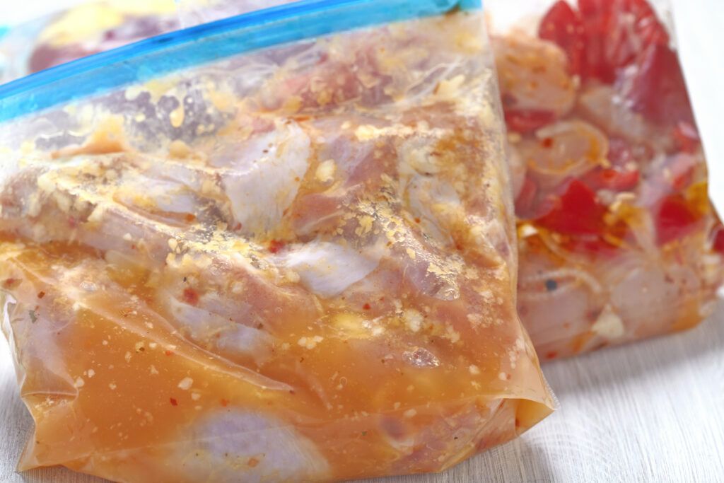 viande avec marinades