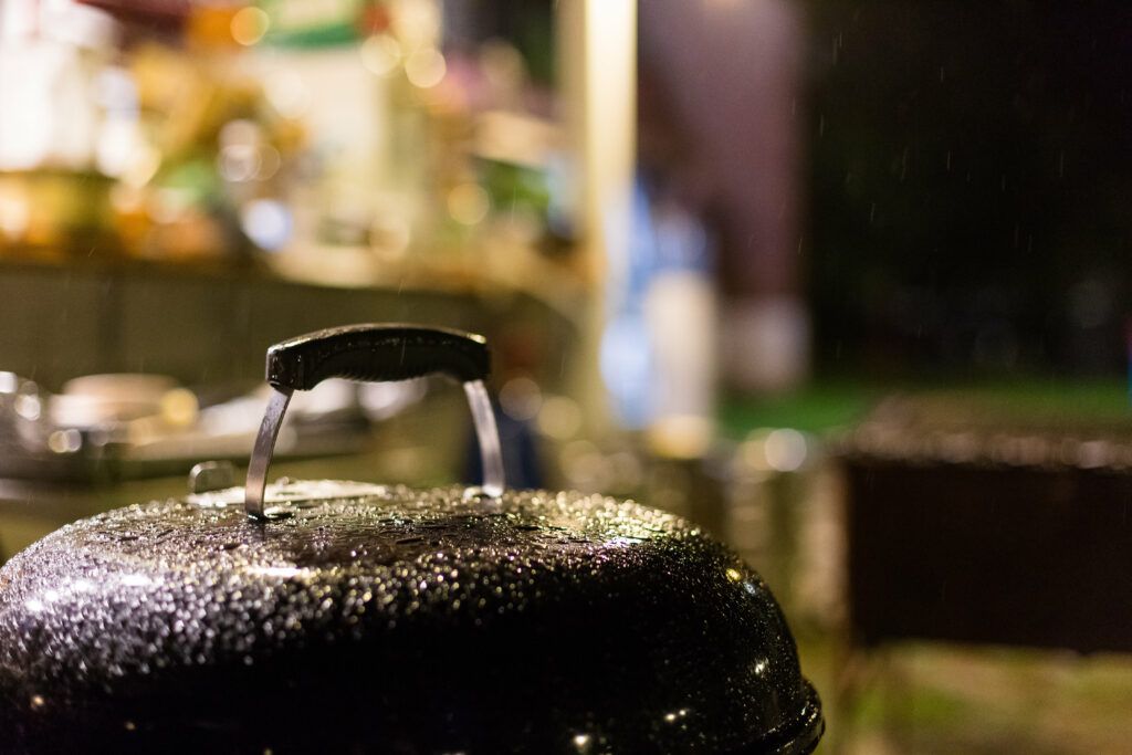 pluie sur kettle